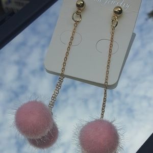 Tassle Puff Earrings